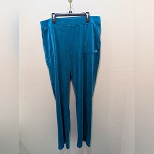 Y2K Peacock Blue Juicy Couture Track Pants. Size XL